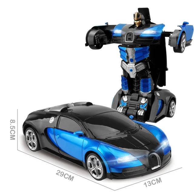 2.4Ghz Induction Transformation Robot Car 1:14 Deformation RC Car Toy led Light Electric Robot Models fightint Toys  Gifts 3