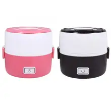Ланч-бокс Bento box, Ланч-бокс es, контейнеры 220 В, 2 слоя, Электрический Подогрев, Ланч-бокс, набор, многофункциональный, подогреватель пищи, портативный