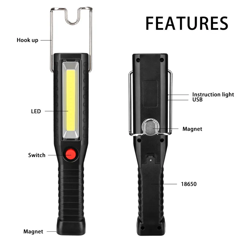 SANYI 4 режима вспышка светильник фонарь USB кабель Зарядка светодиодный портативный светильник встроенный аккумулятор рабочий светильник для охоты
