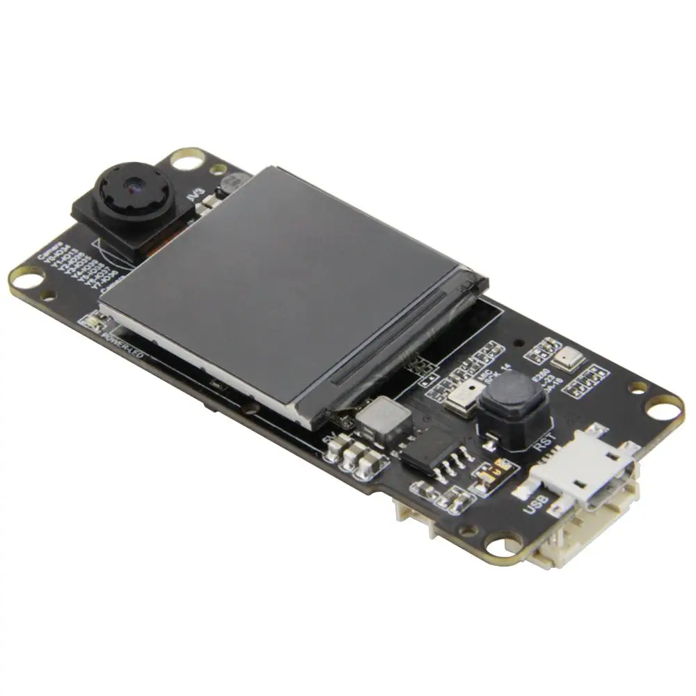 T-camera Plus ESP32-DOWDQ6 8MB SPRAM OV2640 модуль камеры 1,3 дюймов дисплей с нормальным объективом/объективом рыбий глаз камера Wifi bluetooth плата