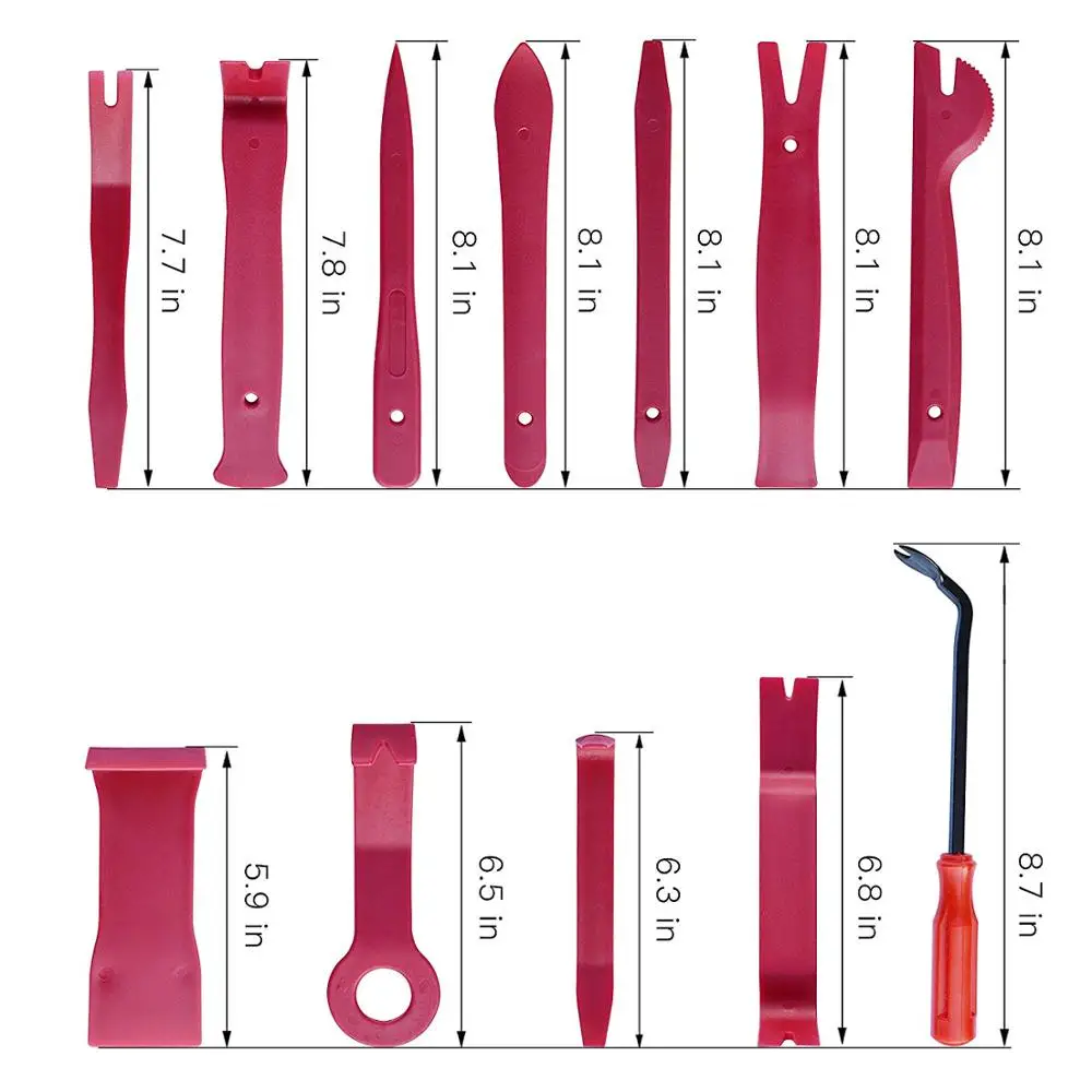 FURUIX Auto Trim Removal Tool Set Car Auto Radio Audio Repair Kit Door Dash Trim Pry Clip Stereo Panel Installer
