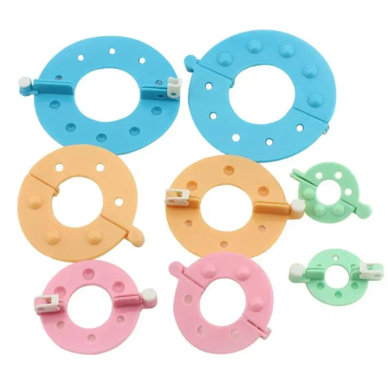 

1 Set 4 Sizes Needle Knitting Tool Plastic Household Pom Pom Maker Fluff Ball Weaver Yarn Sewing Tools Suppliers Accessories
