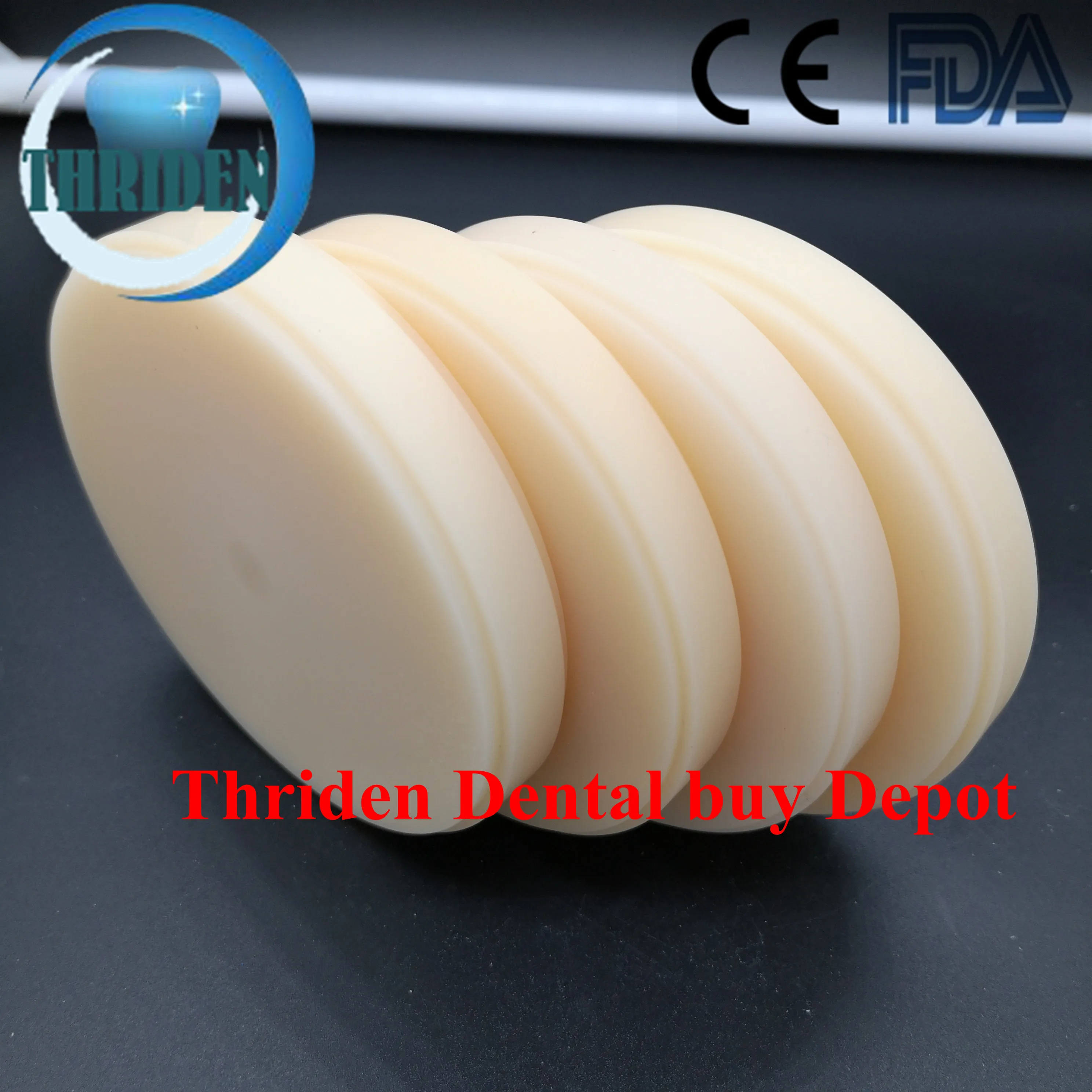 

1piece OD98*16mm Dental flexible PMMA disc for temporary crown partial denture frameworks and other metal-free removable