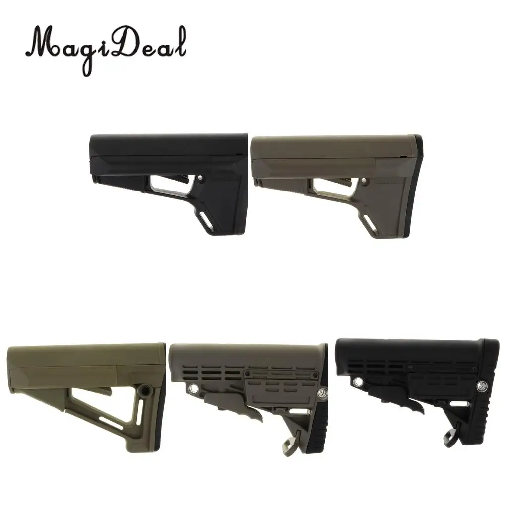 

Defense Adjustable Polymer Buttstock Commercial Butt Stock - Black/Tan Color