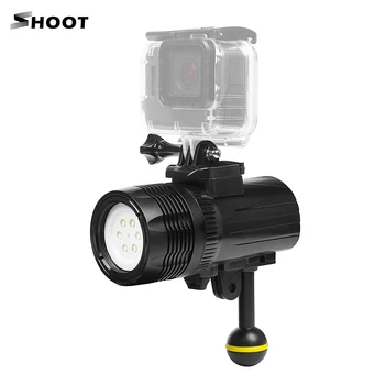 

Underwater Diving Torch Flashlight SHOOT XTGP460 Waterproof 60m Outdoor LED Video Light for GoPro Hero 6/5/4/3+/3