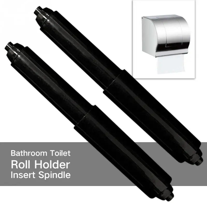

2PCS Bathroom Toilet Roll Holder Insert Spindle Insert Spindle Plastic Roll Holder Bathroom Flexible Toilet Replacement