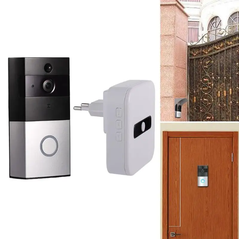 

Wireless WiFi Video Doorbell PIR Motion Sensor IP Camera Intercom Kit Door Phone Intercom Home Security,Support IOS Android