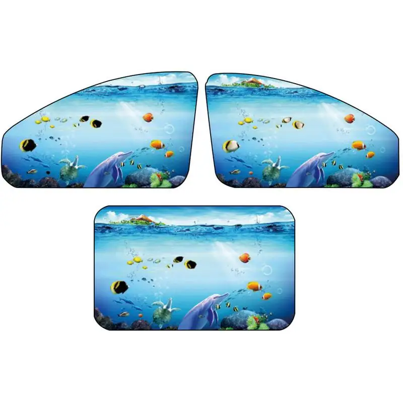 

Cartoon Shade Curtain Car Magnetic Sunshade Side Window Magnetic Insulation Heat No Odor Block UV Ray Fadeless Durable Practical