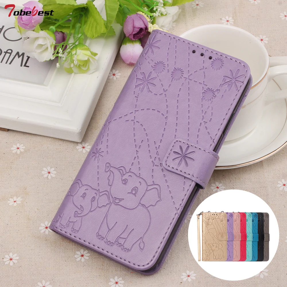 

Elephant Leather Case sFor Fundas Samsung S10 Lite Case For Samsung Galaxy S10 S9 S8 Plus S10PLUS Flip Wallet Phone Cover