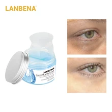 LANBENA, маска для глаз с гиалуроновой кислотой, повязка на глаза, Уход за глазами, уменьшает темные круги, мешки, линии вокруг глаз, Нестареющая, подтягивающая, укрепляющая, для ухода за кожей, 50 шт