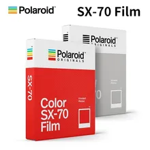 Películas instantáneas Polaroid originales Color blanco y negro para SX-70 de cámara vintage