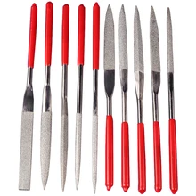 Shina 10pcs 3x140mm Diamond Needle File Coated Set Jewelry Precision Repair Tools