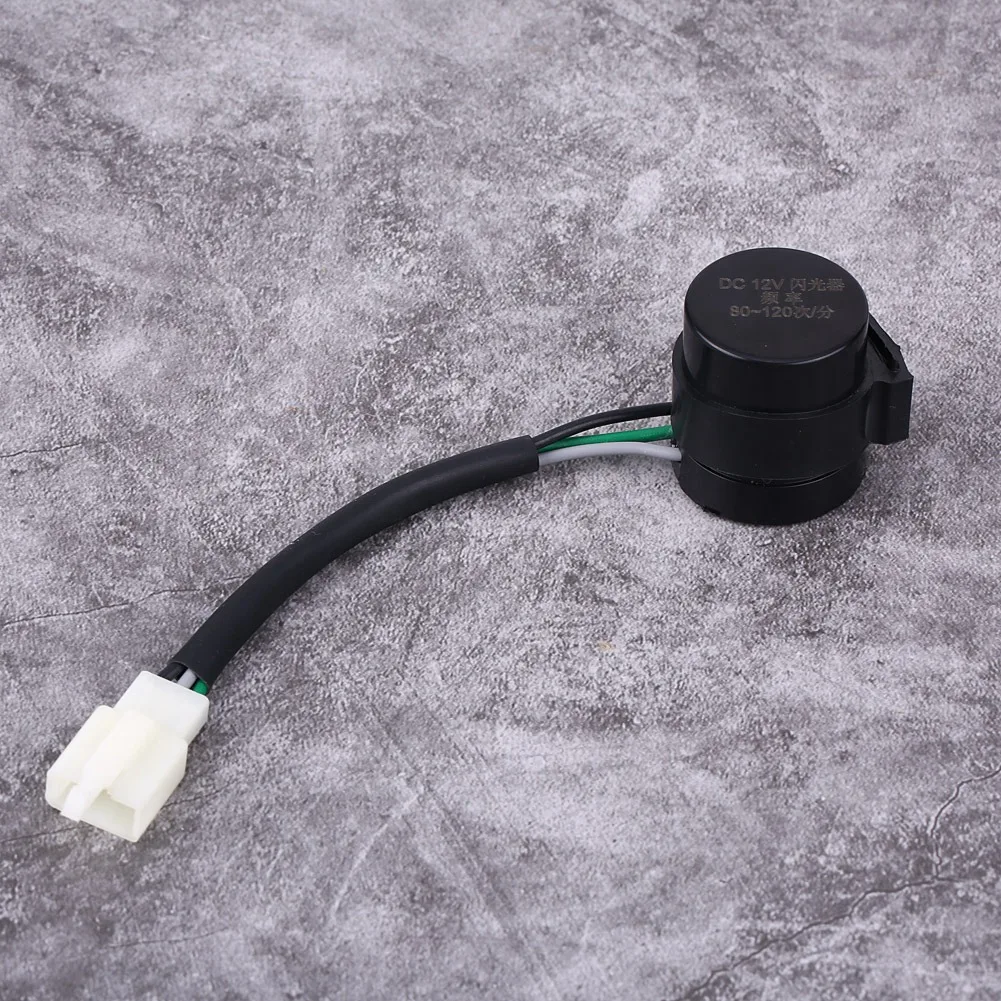 

Black 3 Pins Round Turn Signal Flasher Relay Blinker for GY6 50-250cc Motorcycles Scooters Moped ATV New arrives