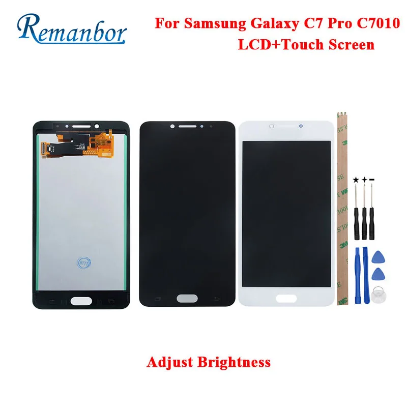 

Remanbor For Samsung Galaxy C7 Pro C7010 LCD Display And Touch Screen Perfect Repair Parts Digital Accessory 5.7 inch +Tools