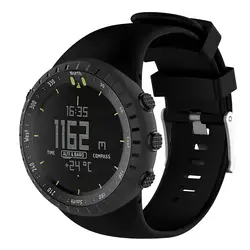 WEIGELE силиконовый ремешок для часов браслет SUUNTO CORE Все Черный Военная униформа для мужчин Спорт на открытом воздухе часы