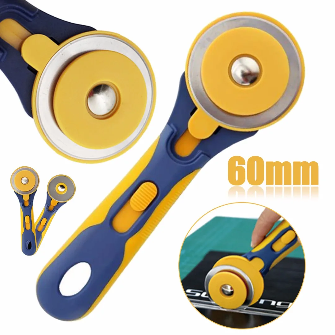 

60mm Rotary Cutter For Patchwork Sewing Fabric Leather Craft Round Hob Cutting Tools