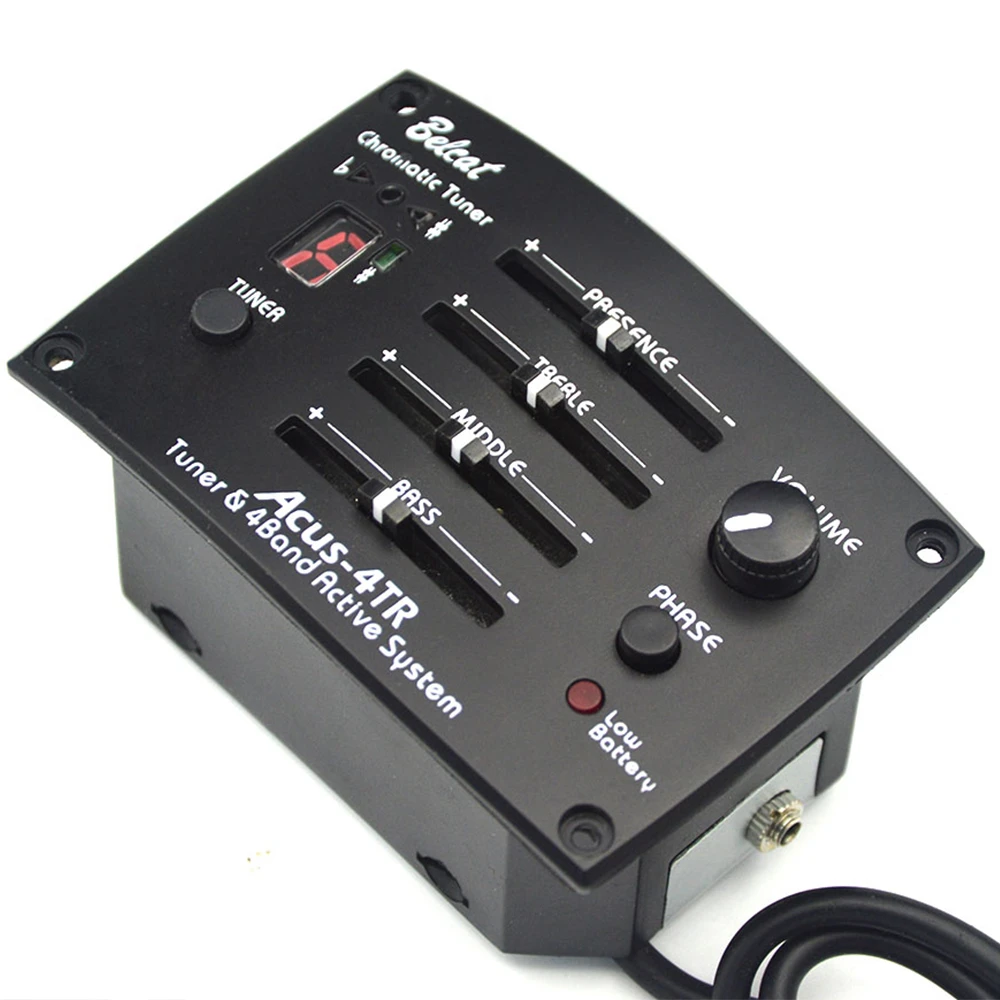 Belcat ACUS4TR Guitar Pickup 4Band EQ with FND Tuner Phase S/W for