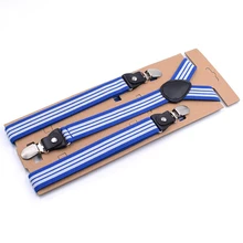 Новинка года, модный бренд, унисекс, ремень в полоску с тремя клипсами, 2,5 см, для взрослых, черный кожаный ремешок с клипсами, y-образные, высокое качество, подтяжки