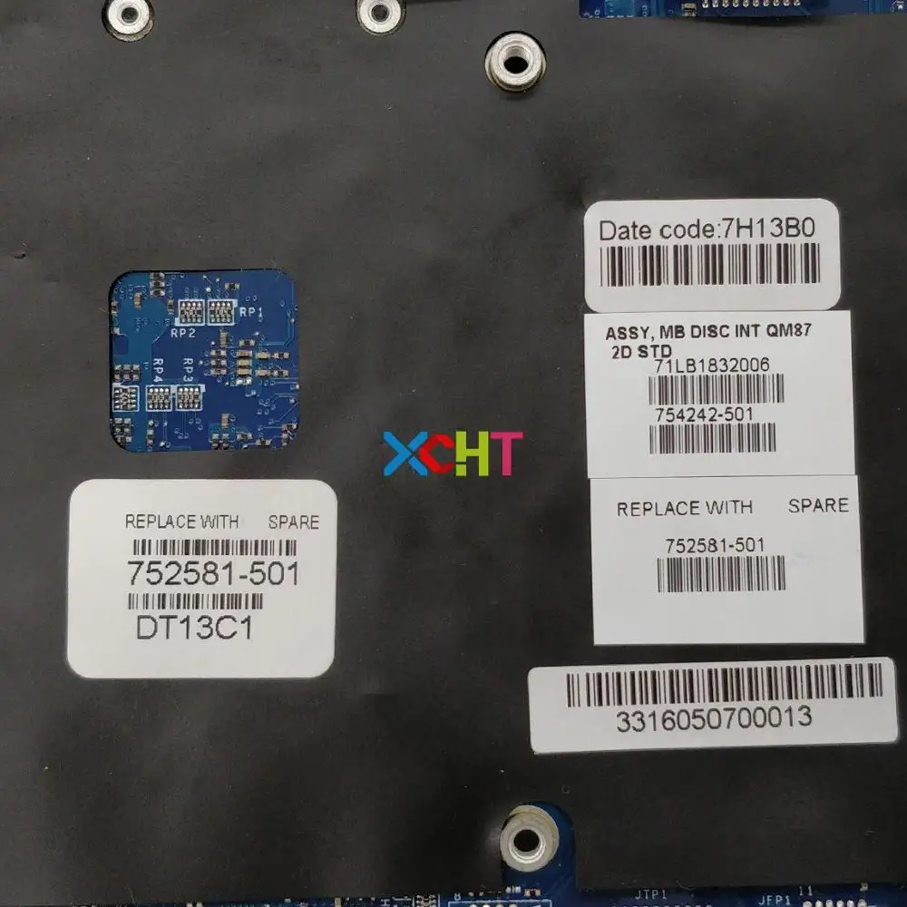 752581-001 752581-501 752581-601 QM87 LA-9371P ل HP ZBook 17 G3 PC اللوحة المحمول اختبارها