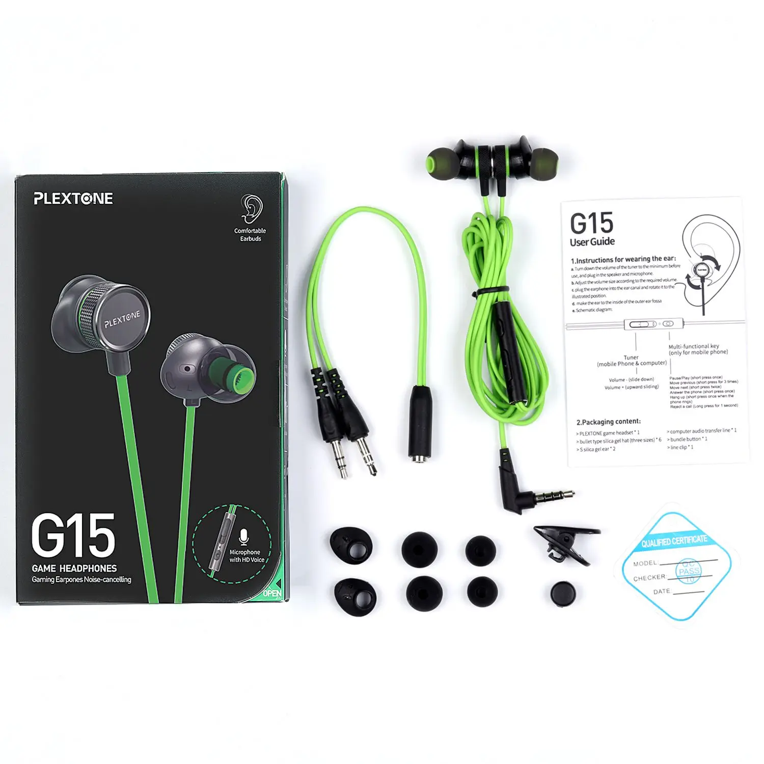 PLEXTONE G15 игровая гарнитура снижение шума наушники компьютерные аудио видео Еда