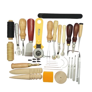 

37PCS/Set Sewing Tools High Quality Widely Use Multiple Use Leather Craft Tool Kits Sewing Supplies for Leather Upholstery