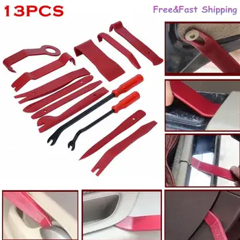 

13 PCS Car Audio Maintenance kit Auto Trim Stereo Repair Panel Remover Pry Bar Car Dash Radio Door Trim Panel Clip Tools Set