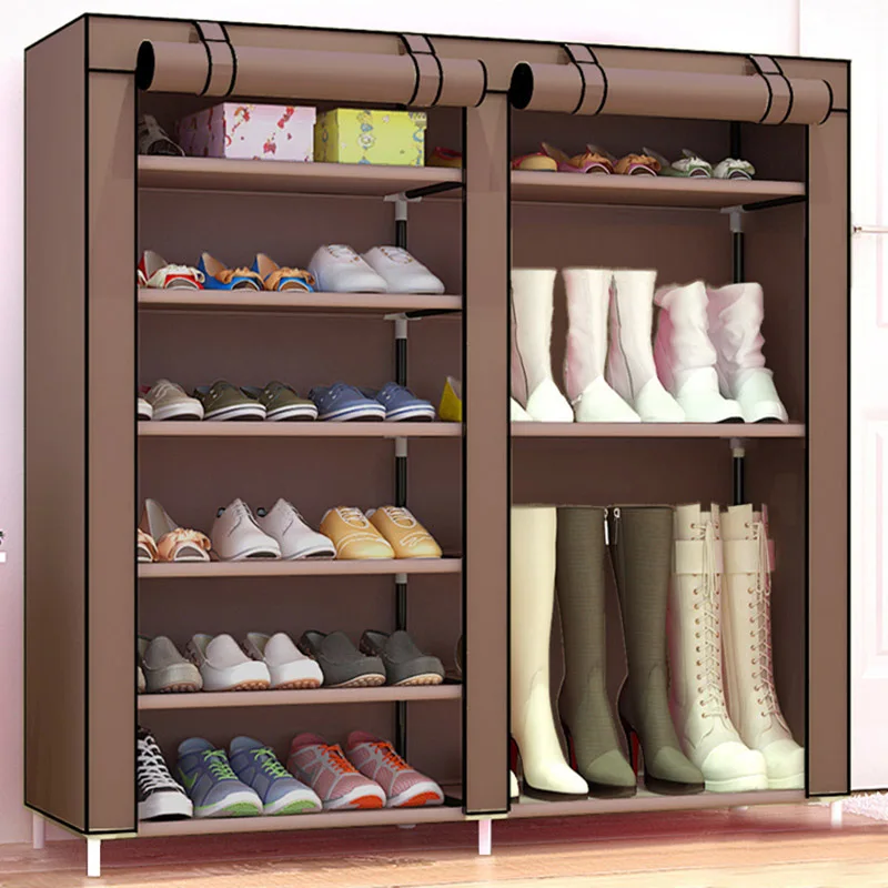 Multi-layer Assembly Non-woven fabric Craft Cabinet for Home Shoes Boots Dustproof Protect Storage Organizer JC016