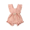 Citgeett sUMMER Newborn Baby Girls Ruffle Solid Color Bodysuit Jumpsuit Outfits Summer Casual Clothing Sunsuit ► Photo 2/6