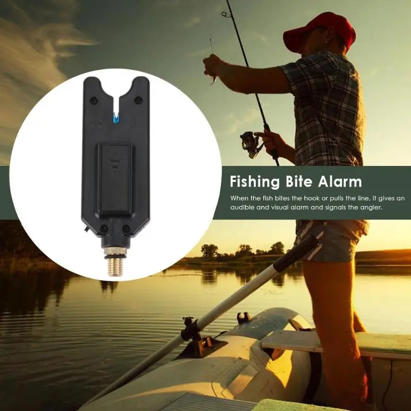 

Fishing Tone Volume Alert Fishing Bite Alarm Fishing Alarm Rod Swingers keep a good grasp of the fish hook 1*12V battery