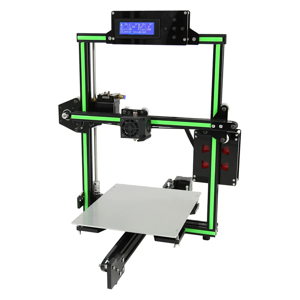 

Anet E2 Aluminum Alloy Frame Desktop DIY 3D Printer Kit Aluminum Alloy LCD screen Memory card offline print