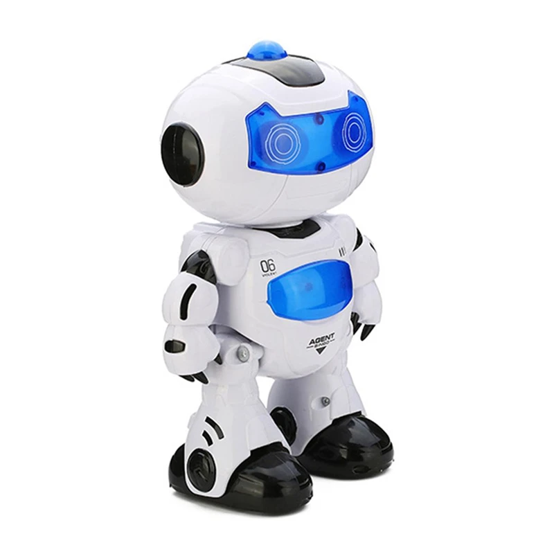 High Quality Domibot Electric Intelligent CuteRobot RC Musical Dancing Robot Walk Lightenning Robot For Children Gift