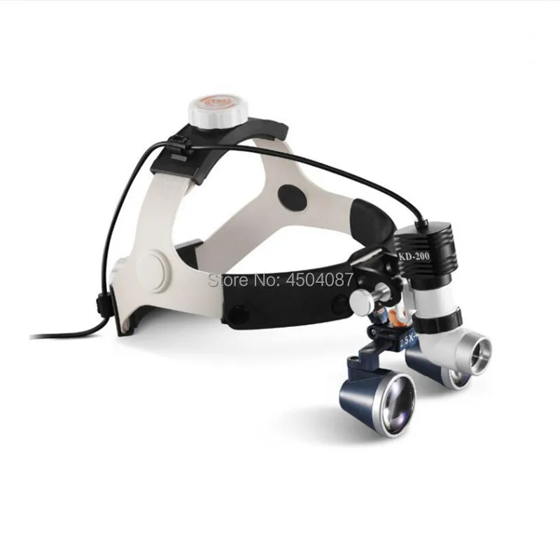 

2.5X/3.5X Medical Loupes Binocular Magnifier Medical Dental Surgical Loupes+ 5W LED Medical Headlight KD-202A-6