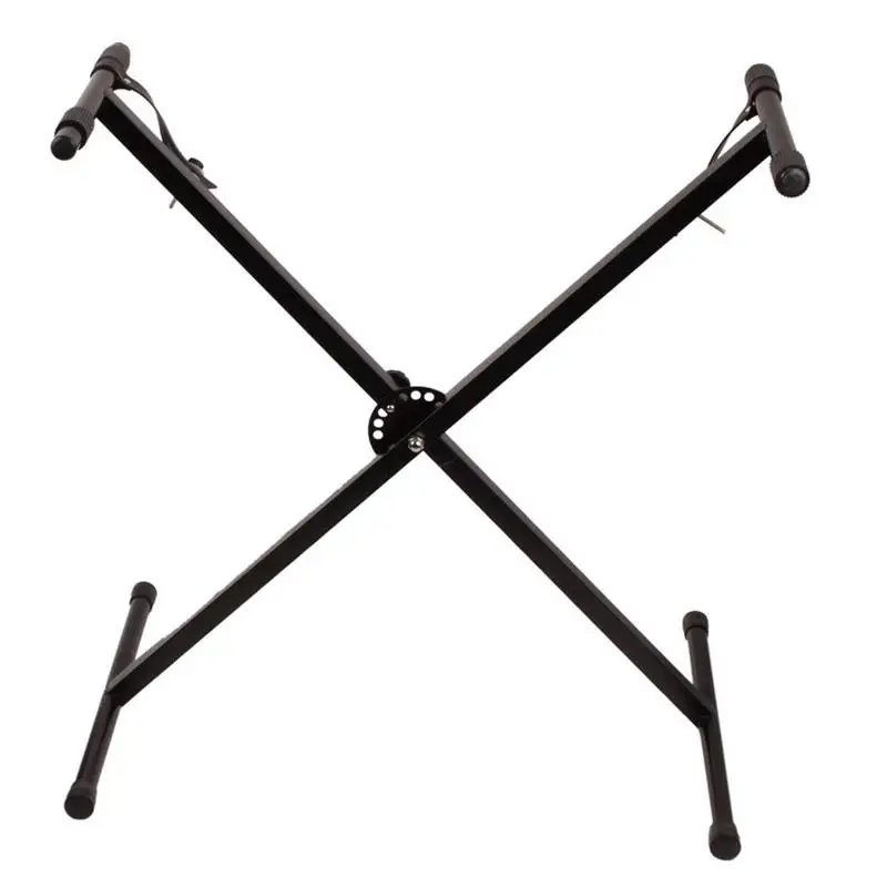 

Foldable Adjustable X-type Single Tube Electronic Piano Stand Bracket Universal 49/61/76 Key Electric Organ Stand Holder