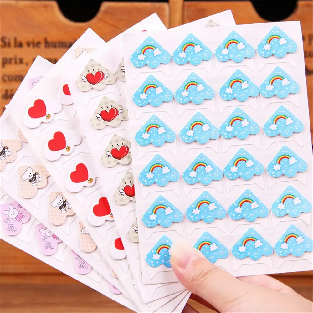 

48pcs Cute Cartoon Animals Corner Stickers Kawaii Stationery DIY Scrapbooking Photo Album Decorations Picture Postcard Stickers