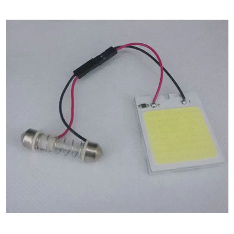 Светодиодный Фонари на крышу автомобиля COB 48SMD T10 12 В 4 Вт автомобильный купольный