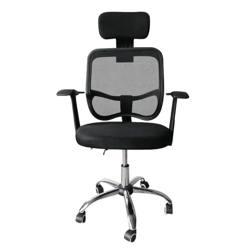 

Home Office Chair Mesh Back Gas Lift Back Tilt Adjustable Office Swivel Chair with Headrest and Armrests Computer Chair Black