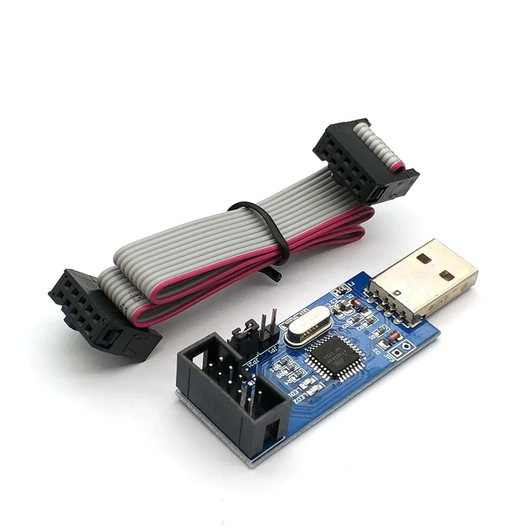 USB ISP USBasp USBisp программист для 51 ATMEL AVR поддержка загрузки Win 7 64(случайный цвет