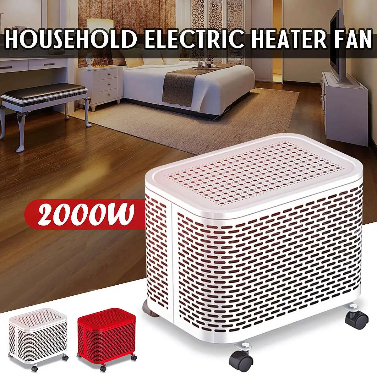 2000W Remote control Electric Heater Air Heater Warm Air Handy Blower