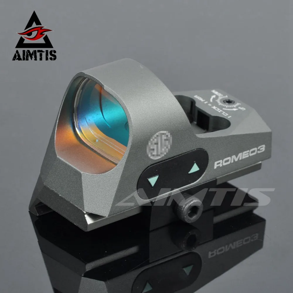 

AIMTIS ROMEO3 1x25 Mini Reflex Sight 3 MOA Dot Scope Picatinny QD Mount Tactical Red Dot Sight for Hunting Rifles Carbines