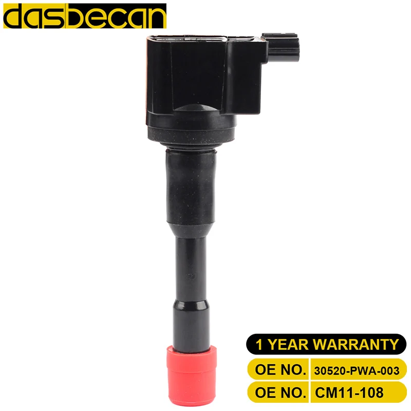 

Dasbecan Coil Ignition 30520-PWA-003 30520PWAS01 30520PWA013 30520REAZ01 For CIVIC 1.2L 1.3L 1.4L FIT/JAZZ 1.2L 1.3L CITY 1.4L