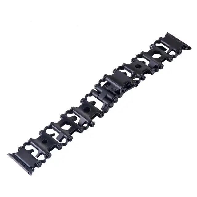 For Apple Watch Series 4 Wrist Bracelet Luxury Metal Mechanical Chain Watch Band Strap For Apple Watch Series 1 2 3 38mm-42mm