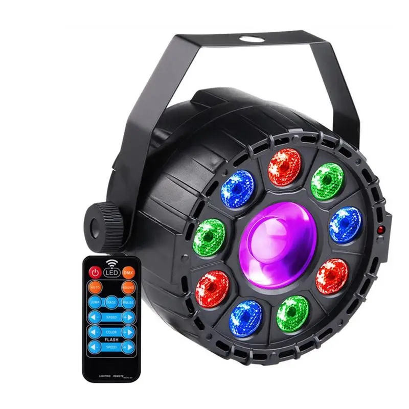 

9+1 Mini LED Par Stage Light RGB UV Monochrome Disco Light Colorful Lamp Bar Club Party Lighting Effect AC 200-240V