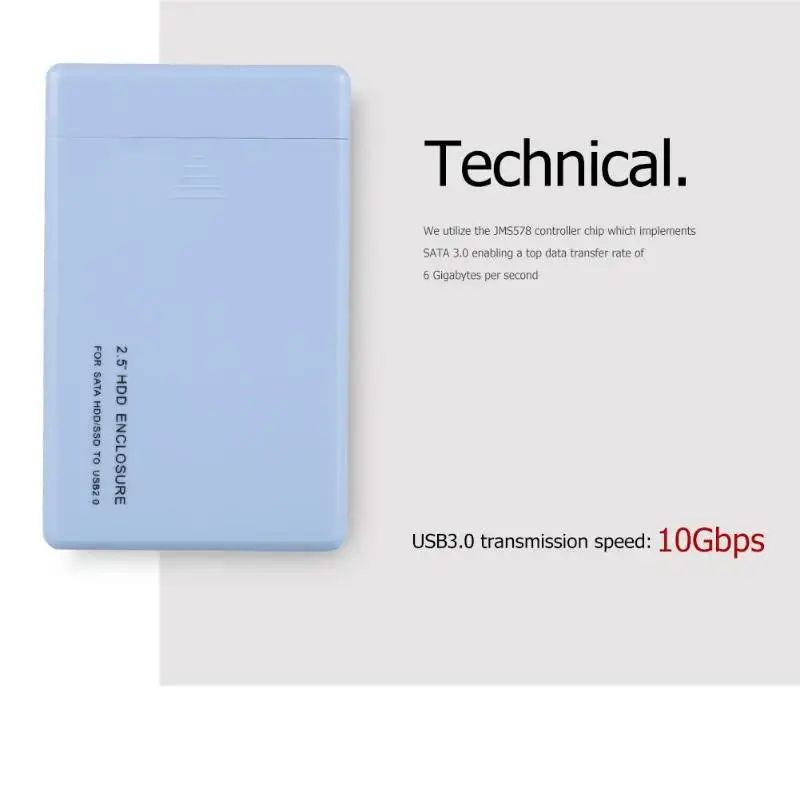 Внешний жесткий диск box 2 5 hdd корпус жесткого диска sata usb 0 для 1 ТБ 3 считывание