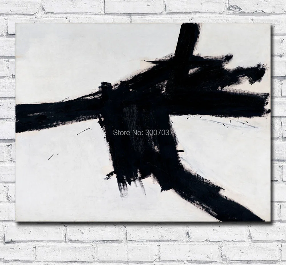 Большой размер картина маслом Franz Kline Buttress 1956 настенная живопись холст картины