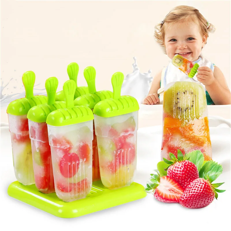 

Popsicles Mold Plastic Frozen Ice Cream Mold Popsicle Maker Lolly Mould Tray Maker Tool WXV Sale