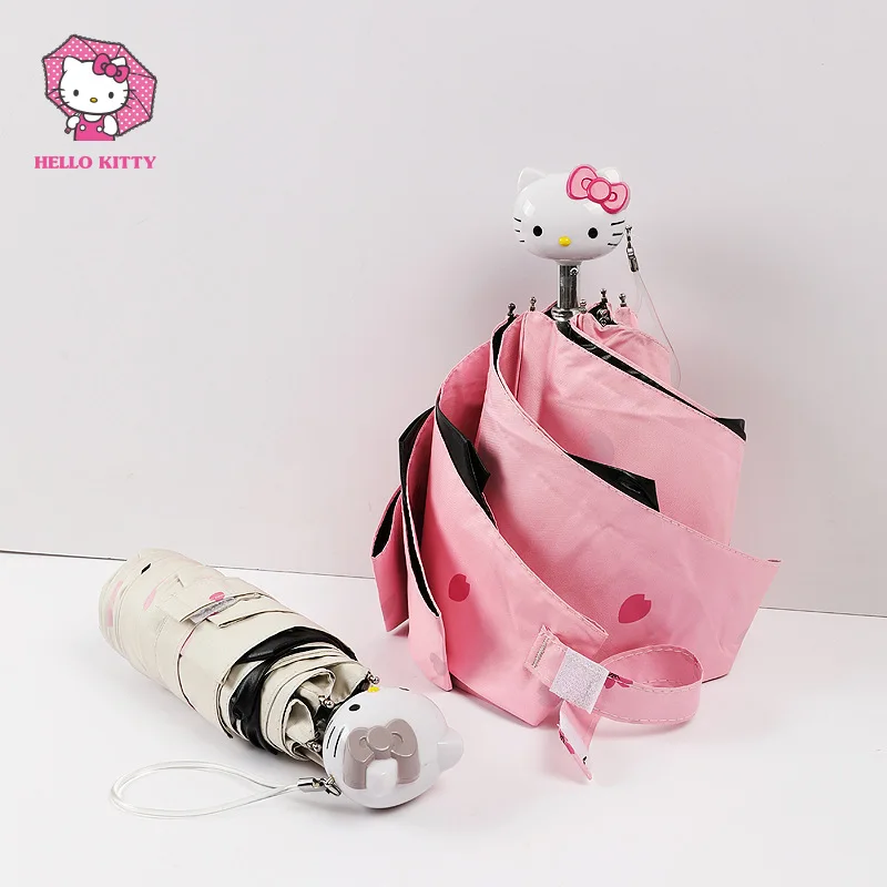 Hellokitty мультфильм девушка студент зонтик Карманный мини складной слишком