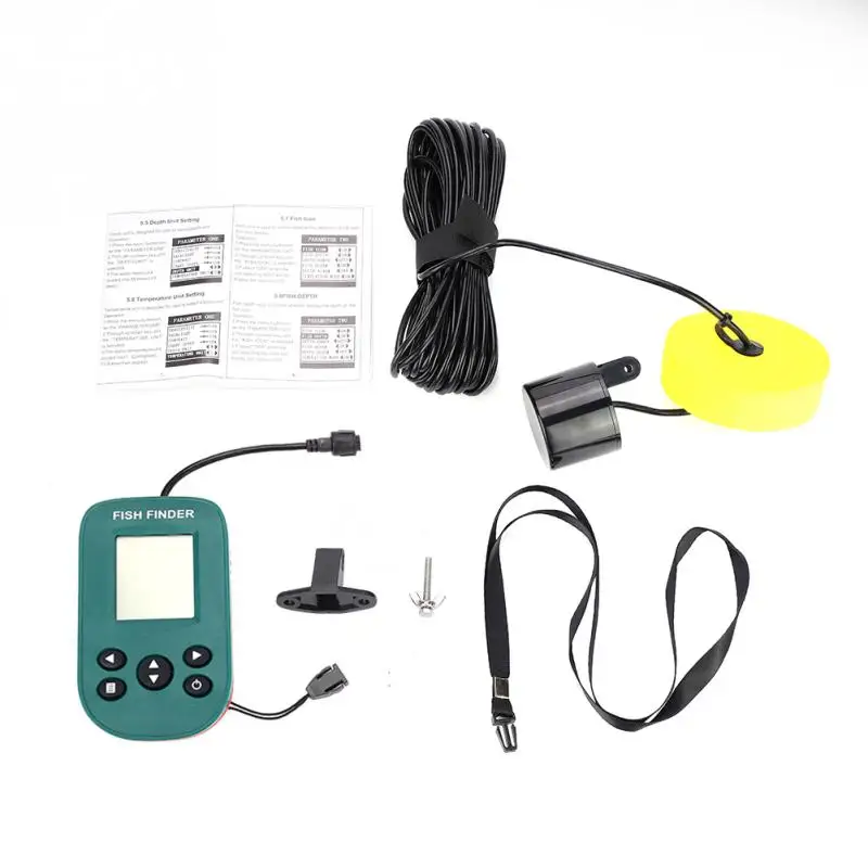 

High Definition Fish Finder High Sonar Frequency Underwater Transducer 45 Degrees Fishing Sonar Fishing Accessories