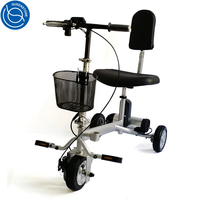 Steering column removeable seat and battery 3 wheel electric mobility scooterin Weelchair from