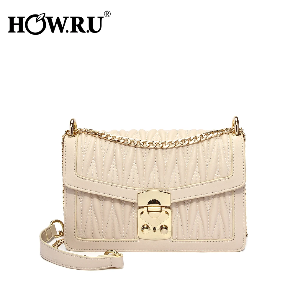 

HOWRU Small Chains Women Bag Elegant Female Evening Clutch Purse Small Handbag Over His Shoulder Ladies Summer Messenger Bags