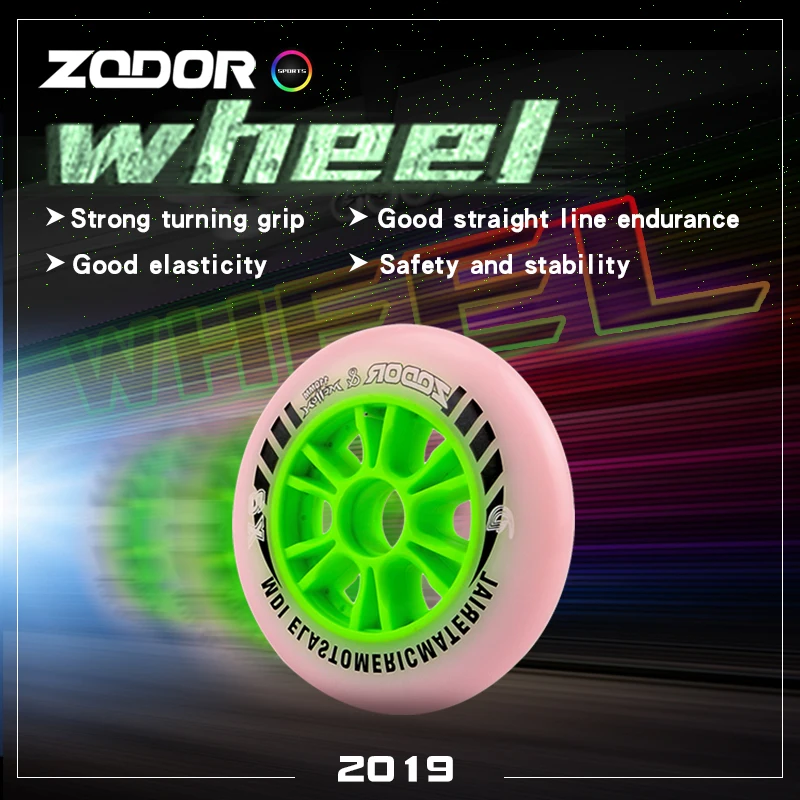 

ZODOR Double Hardness Speed Skating Wheels 90 mm 100 mm 110 mm Competition Skate Wheels